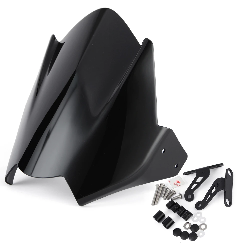 LDJSNC Parabrisas Clip-On Para Triumph Street Triple 765 RS 2023 – Extensión Ajustable, Deflector De Aire, Protección Contra Viento (Ahumado 360x140mm)