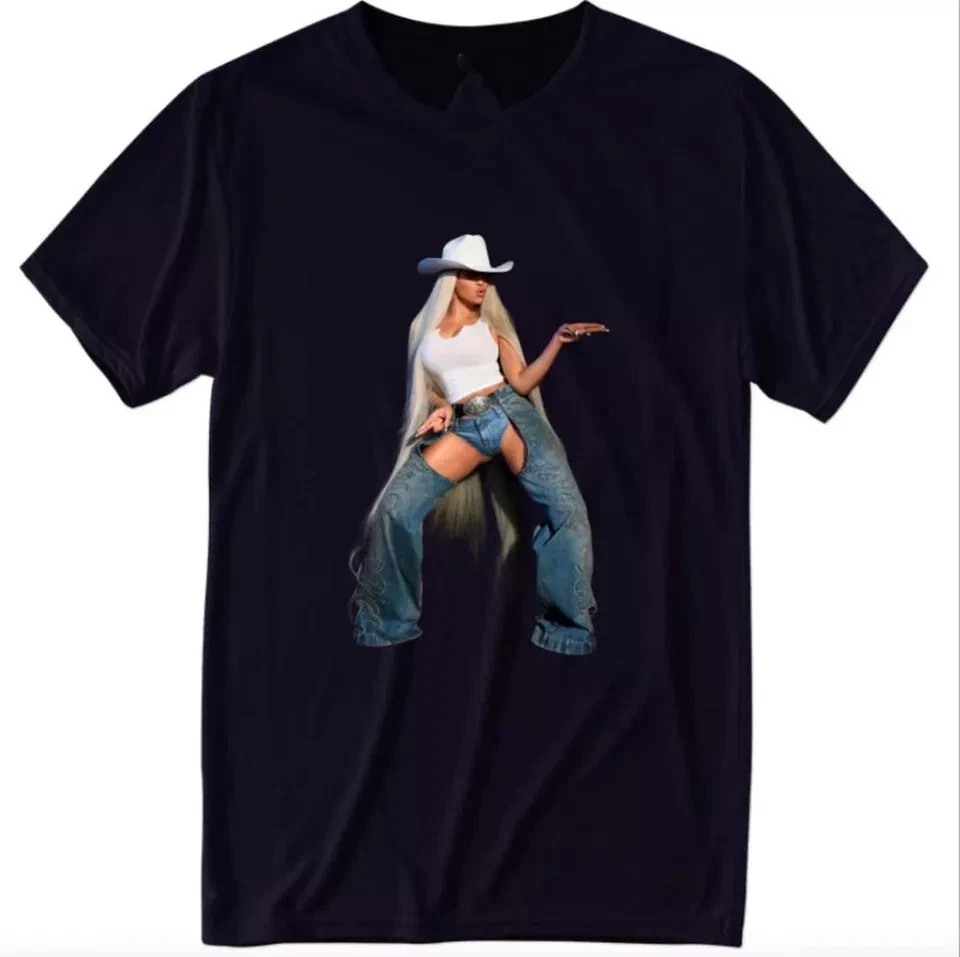 

Beyonce Cowboy Carter T-Shirt Cowboy Carter Shirt American Hip Hop Rock Short Sleeve Men Women Street