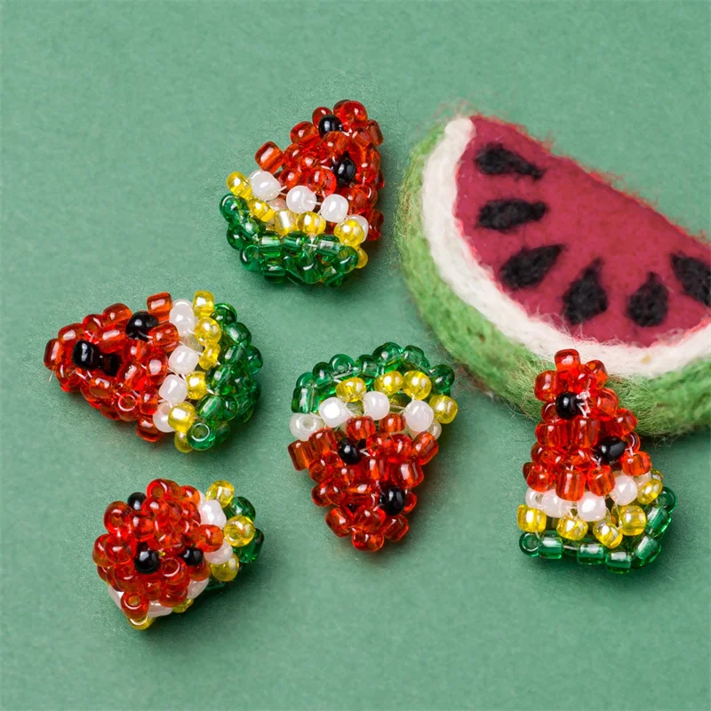 diy-jewelry-making-30pcs-lot-glass-beads-handmade-decoration-cartoon-watermelon-shape-bead-diy-jewelry-garment-hair-accessory