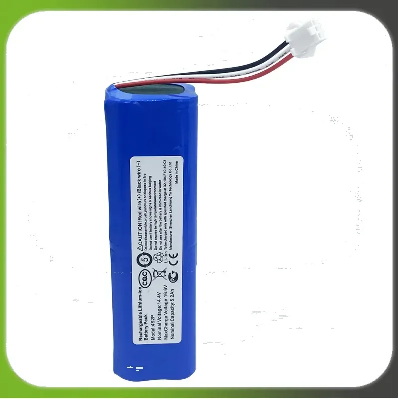 2026 New 14.4V 5200mah/6000mah/7000mah  4S2P Lithium Battery for Lydsto R1 Roidmi Eve Prosenic M7 14.4v Robotic Vacuum CleanerFa