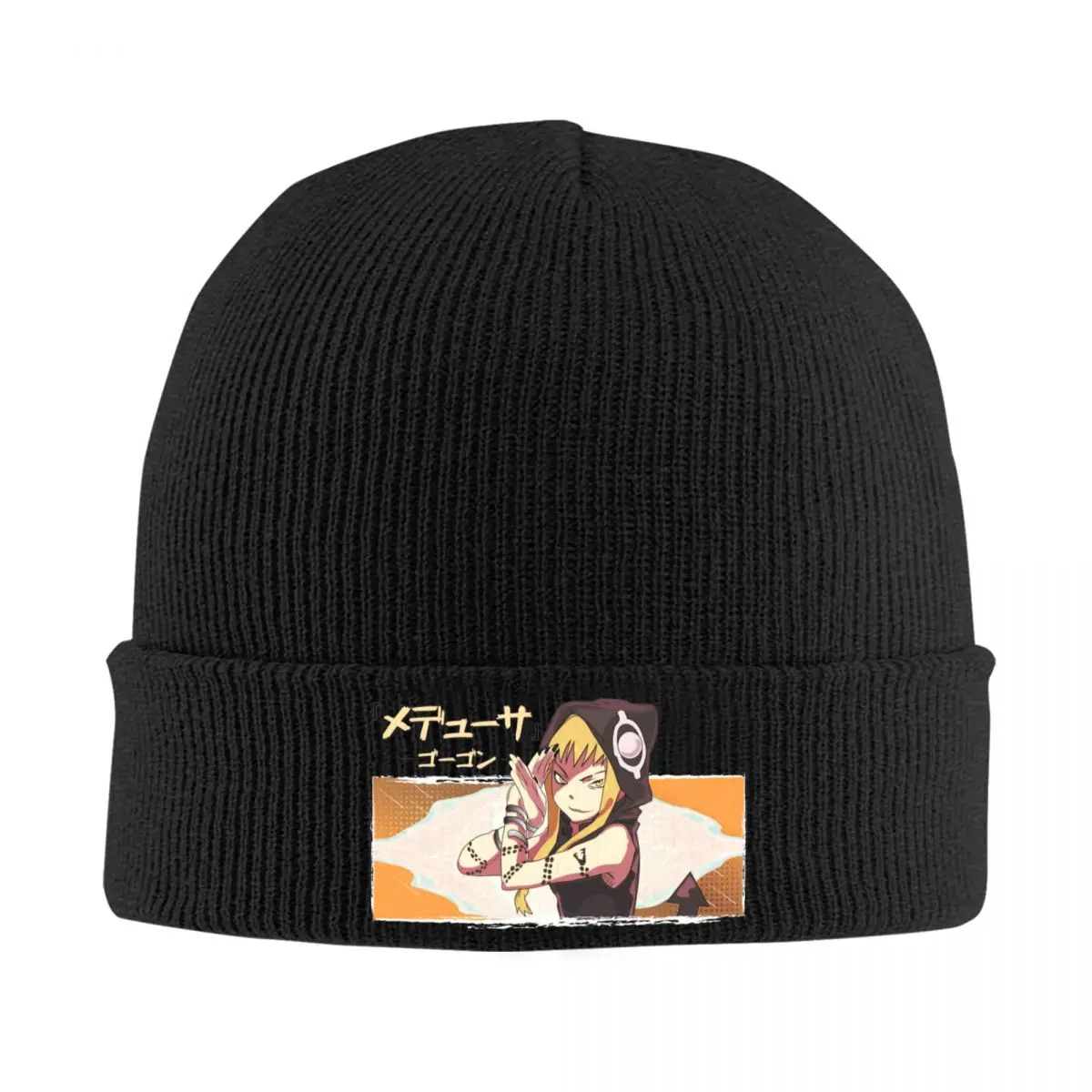 Soul Eater Anime Medusa Knitted Hats Winter Beanie Anime Men Women Headwear Caps