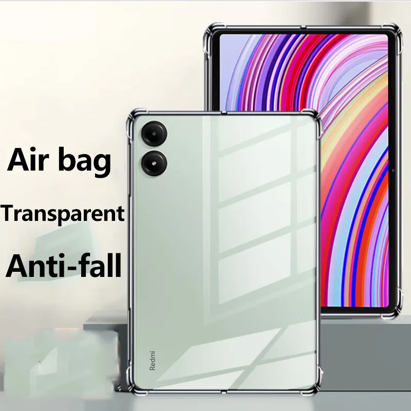 Ultra Thin Clear Soft TPU Case For Xiaomi Poco Pad 12.1 2024 Pad 6S Pro 12.4 5Pro 6 Pro Redmi Pad Pro12.1 SE 11inch Pad10.61