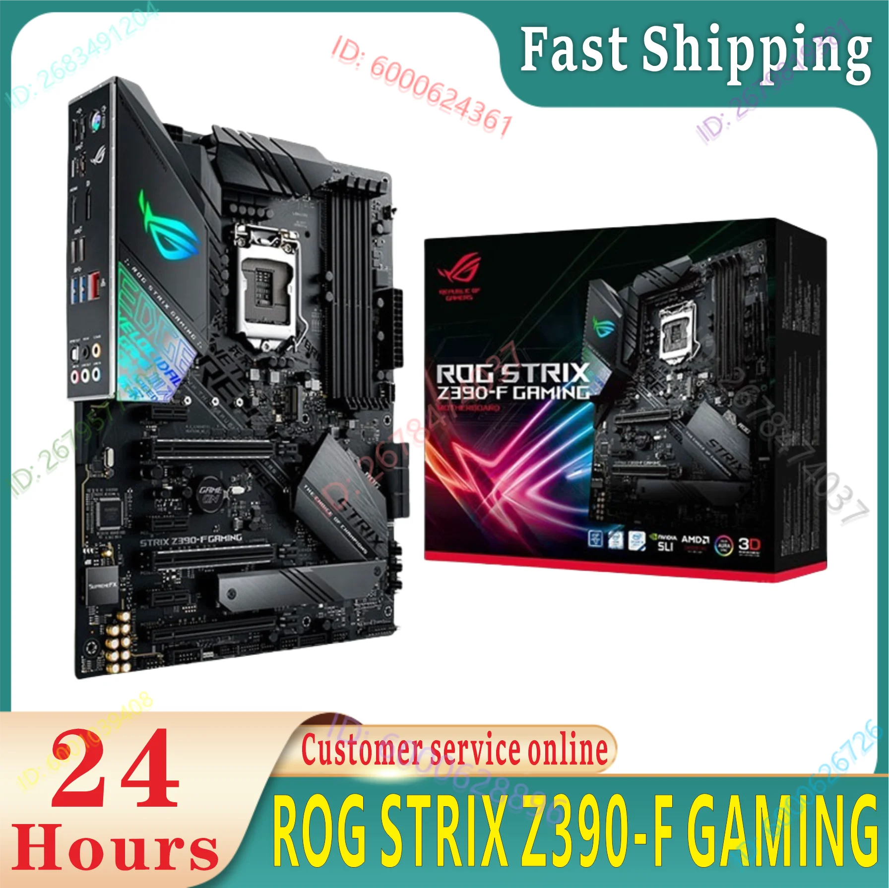 

Brand New Original ROG STRIX Z390-F GAMING Desktop Board LGA 1151 DDR4 Intel 8th Generation 9th i9 i7 i5 i3 128GB RGB Board