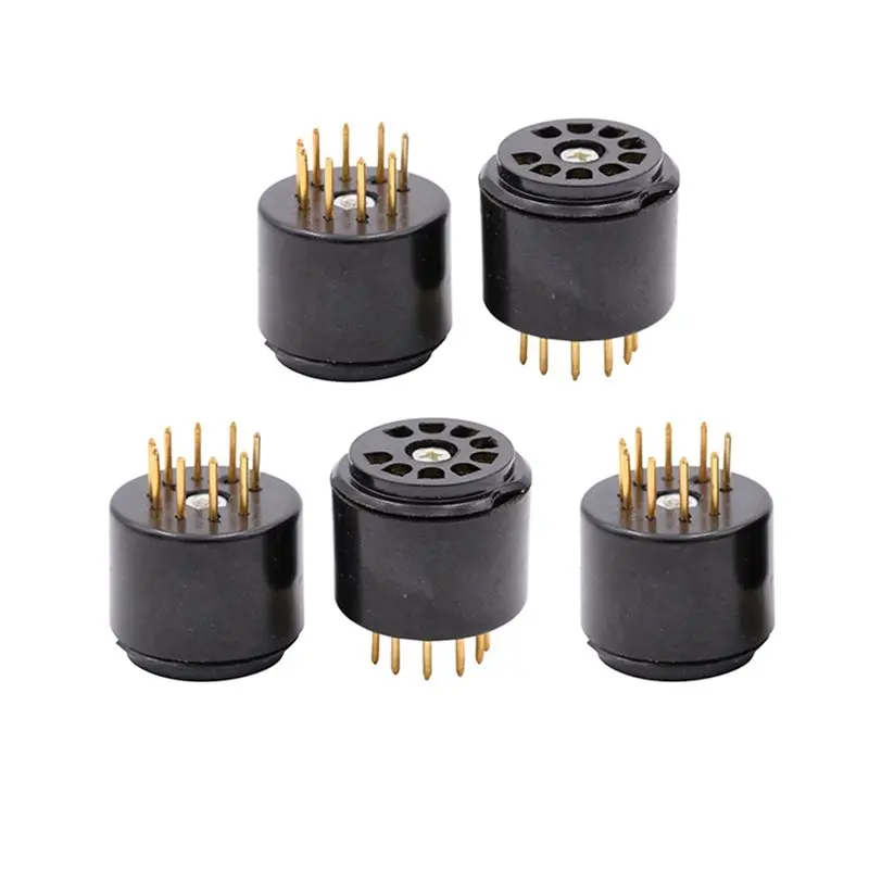 AAAF 100X 9Pin Vacuum Tube Socket Testing Saver For 6DJ8 12AX7 ECC83 B339 CV492 6L13 12AU7 ECC82 Hifi Tube AMP
