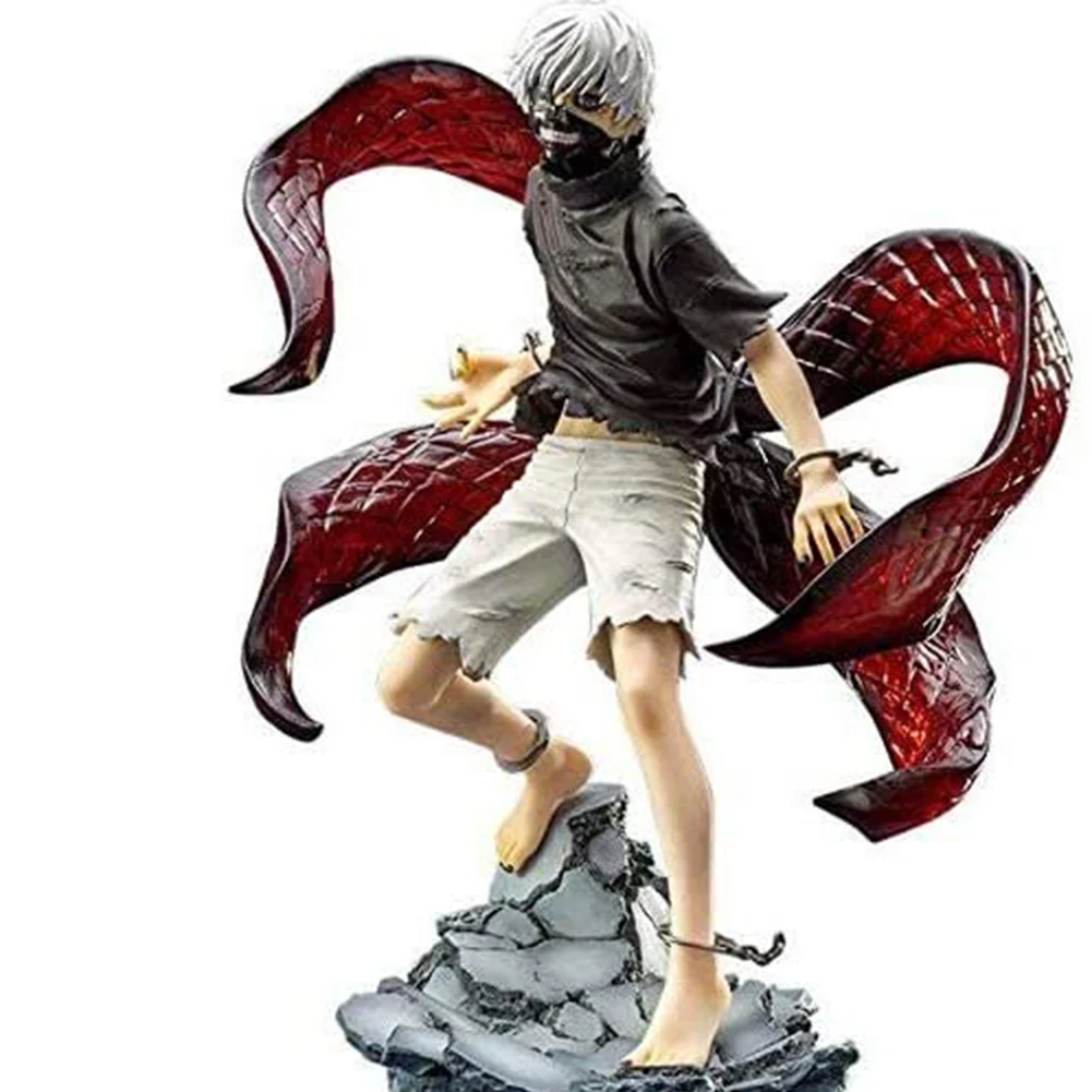 Tokyo Ghost Anime Figures Kaneki Ken Mask battle Action Figure Double Head PVC Statue Figurine Model Doll Decor Ornaments Toys