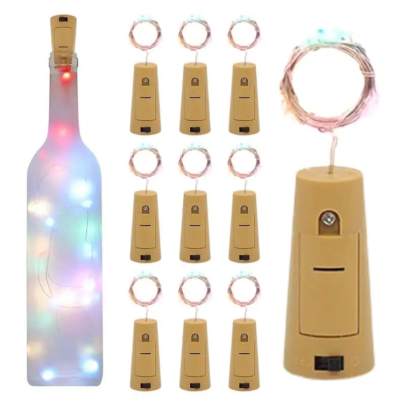 

Wine Bottle Lights With Cork 10 Pack 2M LED Wine Bottle Light LED Bottle Lights Battery Operated Fairy String Lights With 3