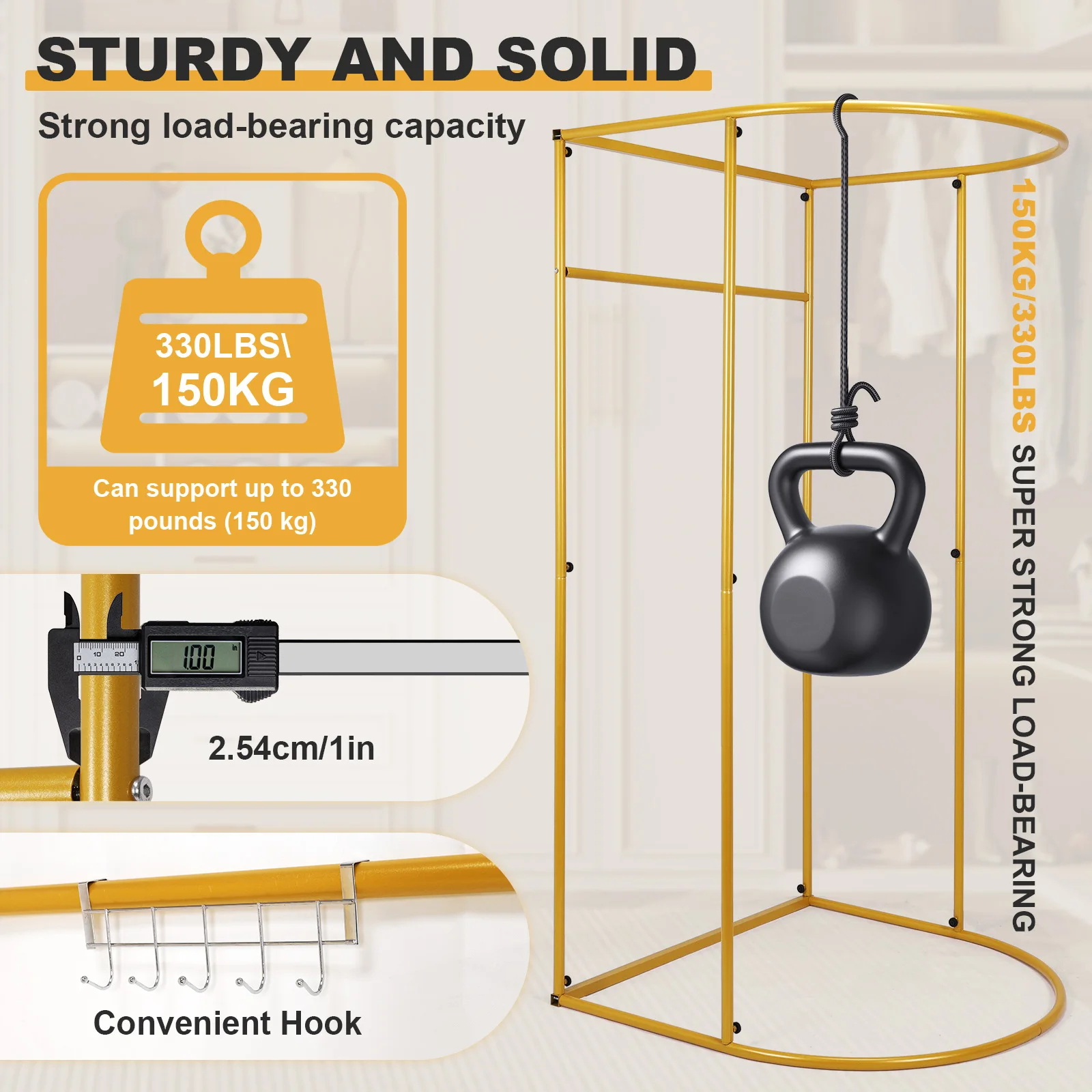 

Clothing store fitting room with blackout curtains (Beige)