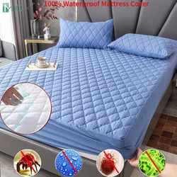 100% wasserdicht verdicken Matratzen schoner Abdeckung rutsch feste Spann betttuch Pad Bettdecke Einzel Doppelbett Queen King Size 1St