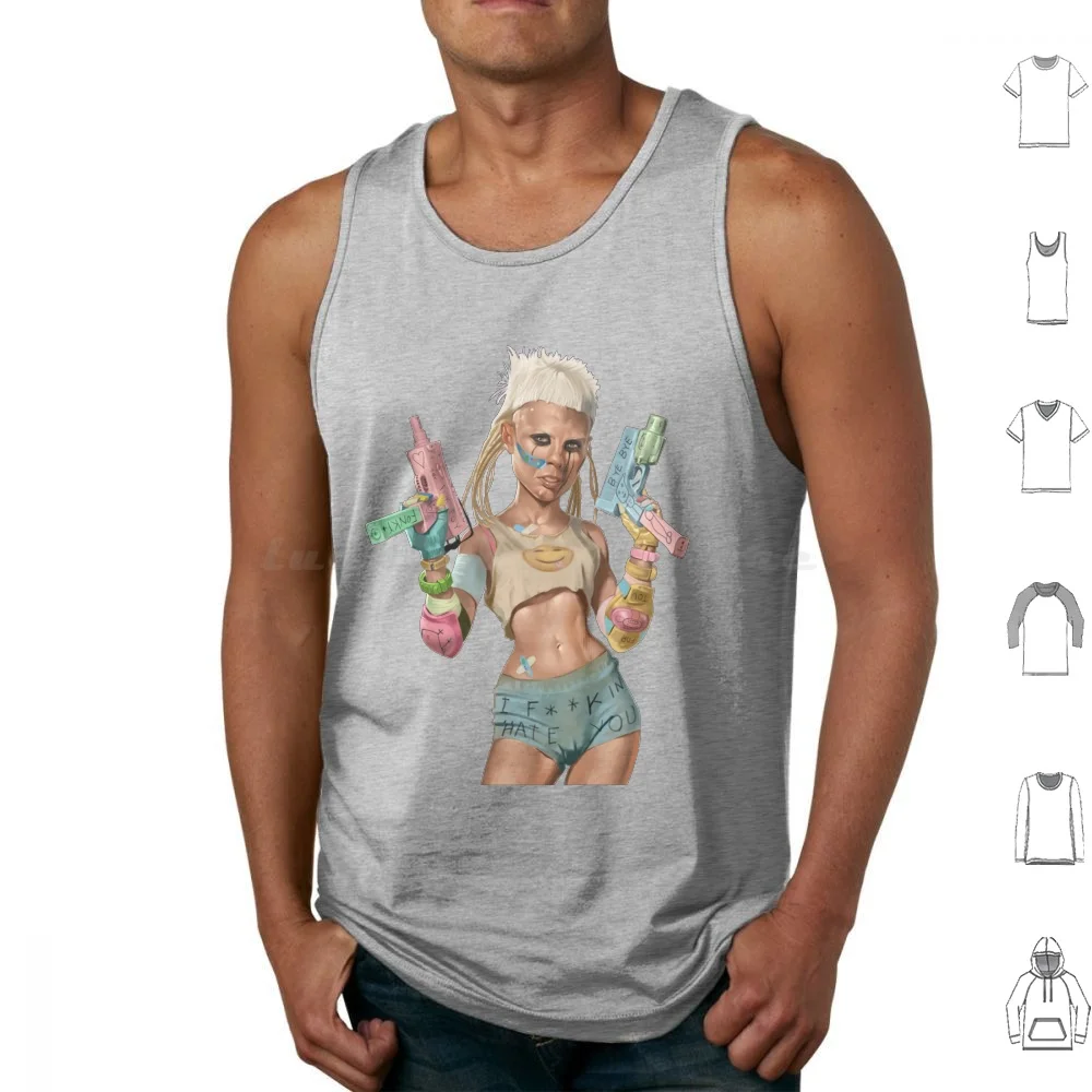 

Yolandi Visser Tank Tops Vest Sleeveless Chappie Yolandi Visser Yolandi Visser Uzi Uzis South African South African Rapper