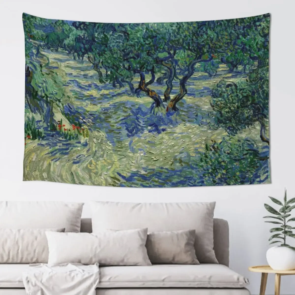 

Olive Grove, by Vincent van Gogh Tapestry Decorative Wall Korean Room Decor Decoration Pictures Room Wall Tapestry