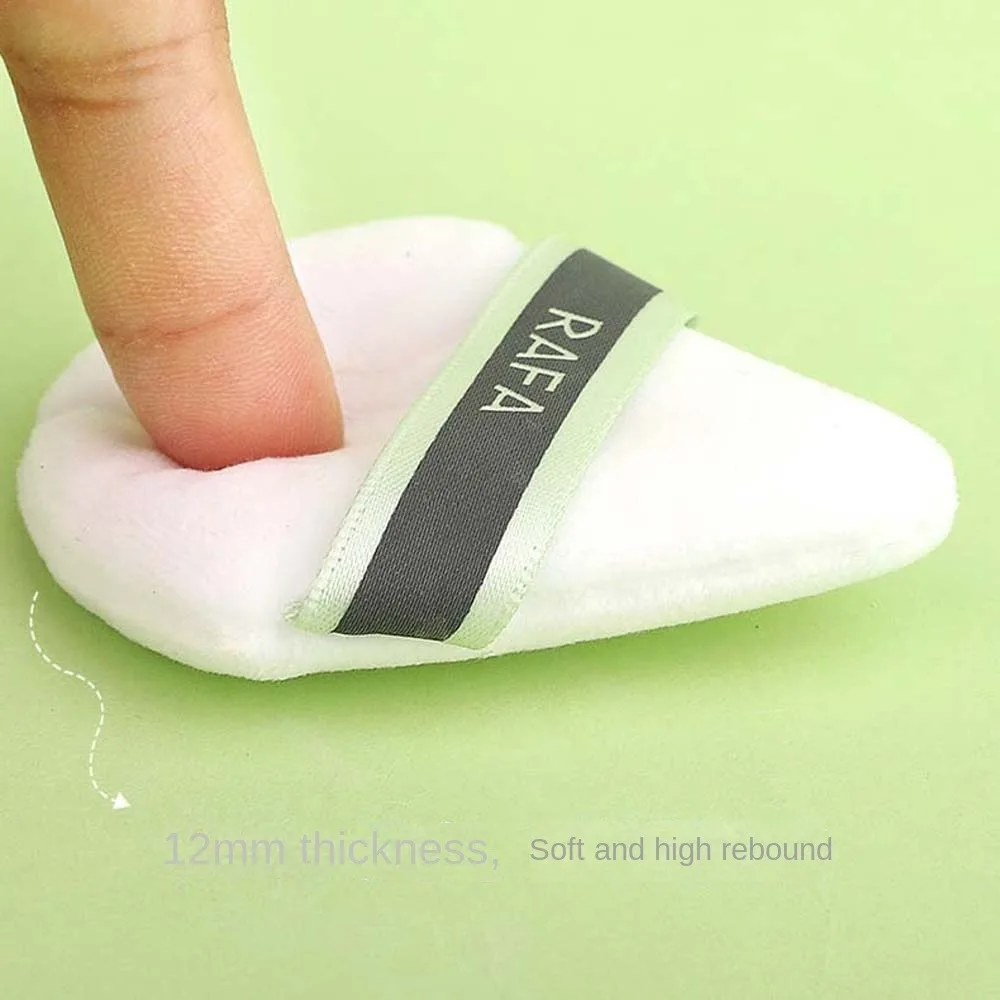 Soft Plush Makeup Powder Puff Dry Use Love Heart Loose Powder Puff Triangle Liquid Foundation Dry Use Cosmetic Puff Makeup Tool