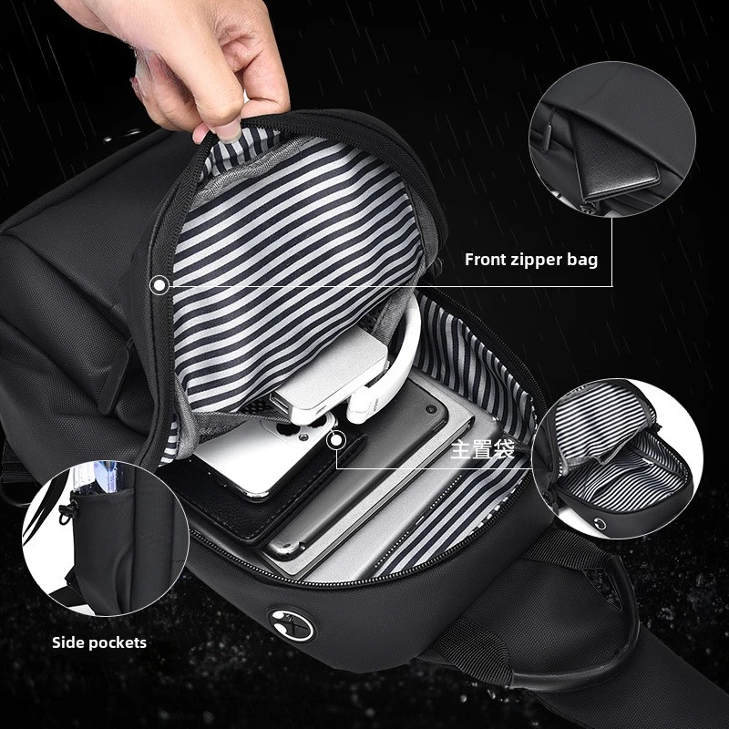 Men's Chest Bag, High-end Feel, Women's Fashion Shoulder Bag, Casual Shoulder Crossbody Bag, Lightweight Waterproof Chest Bag