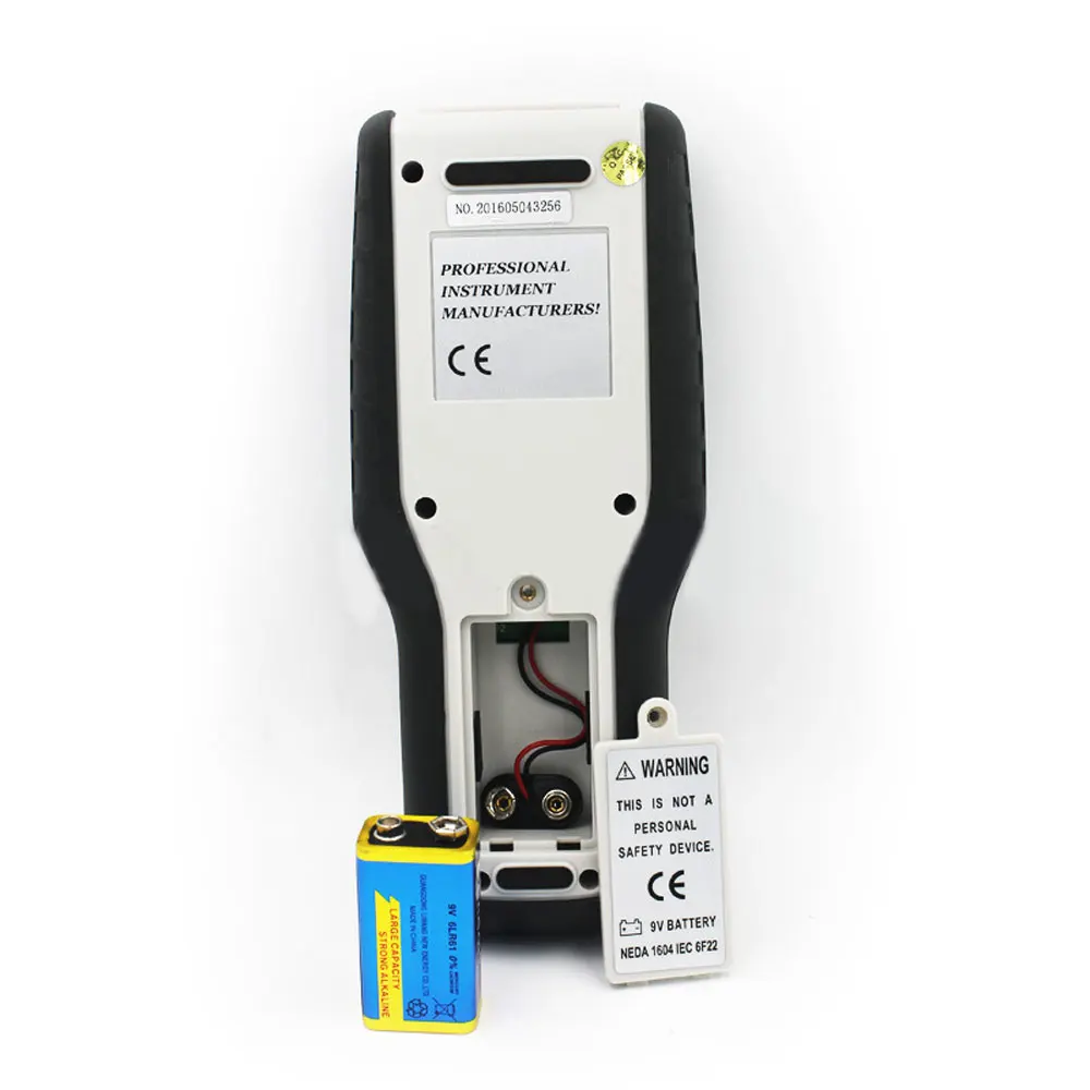 HT9829 Anemometro termico ad alta precisione 0,5-25 m/s 0-50 ℃   Strumento di misurazione precisa della temperatura del volume dell'aria e della velocità del vento
