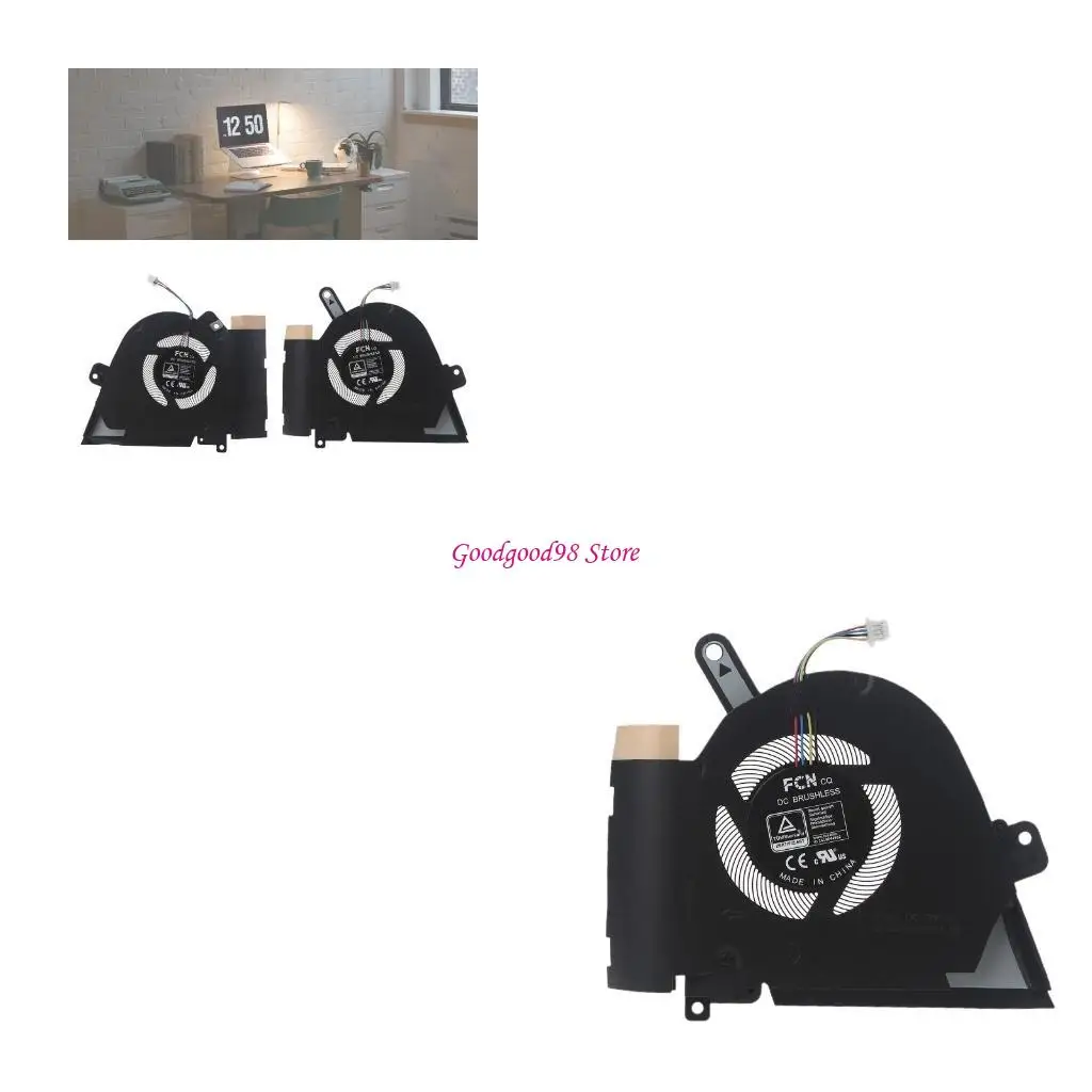 

Для TUF F15 FX516 FX516P FX516PM FX516PC Вентилятор охлаждения процессора и графического процессора 12 В 1A 4-контактный