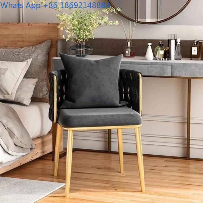 Casual Dining Chair Modern Minimalist Stool Girls Bedroom Home Dressing Table Chair