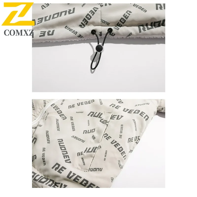 COMXZ Lamb Wool Fleece Jacket Winter Wear on Both Sides Cardigan Jackets Stand Collar Design Outdoor Travel Windproof Clothing