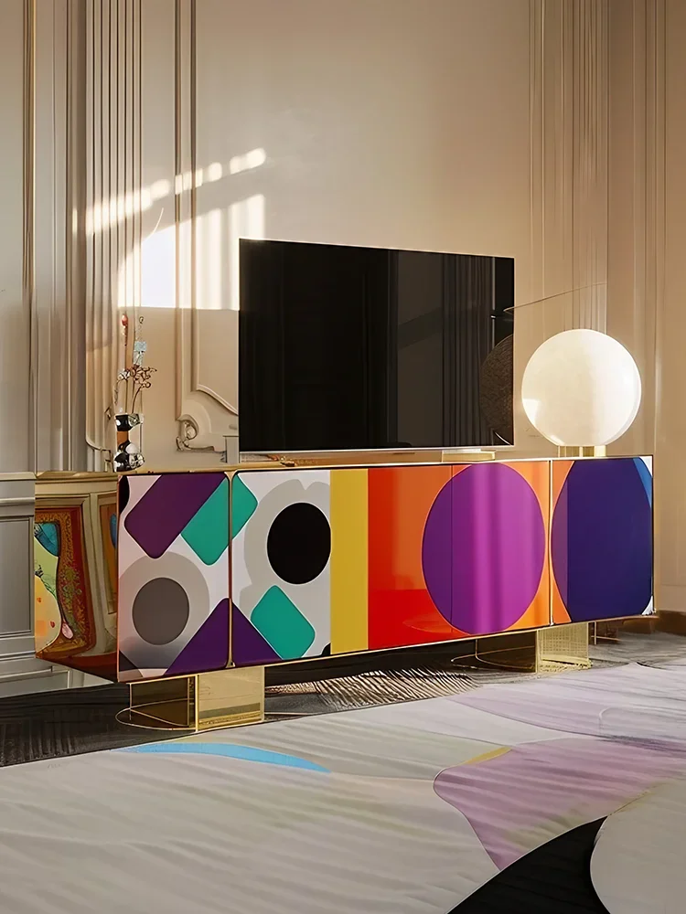 Memphis Potato Dot TV Floor Cabinet Dopamine Art Furniture International Pavilion W7