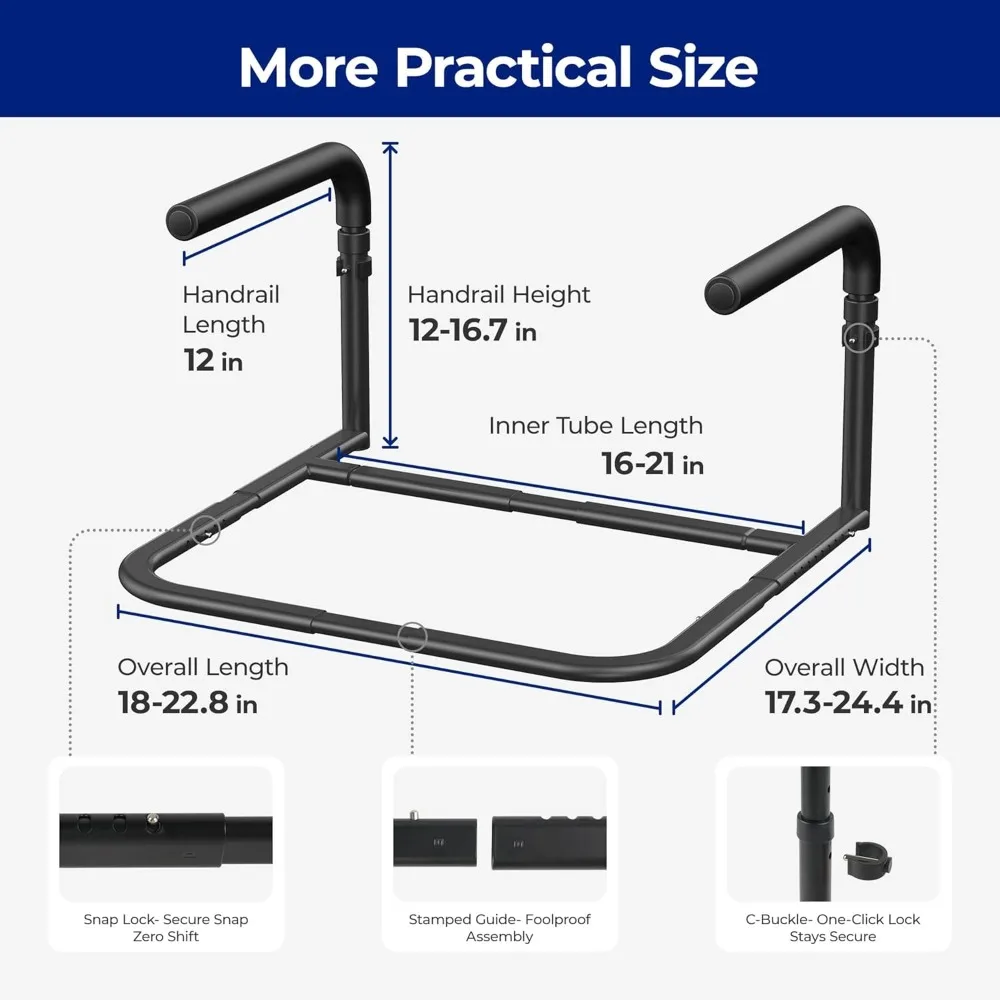 حامل مساعدة قابل للتعديل للأريكة والكرسي، مساعد على التنقل لكبار السن بسعة 300 رطل، قضيب إمساك آمن لدعم الجلوس والوقوف