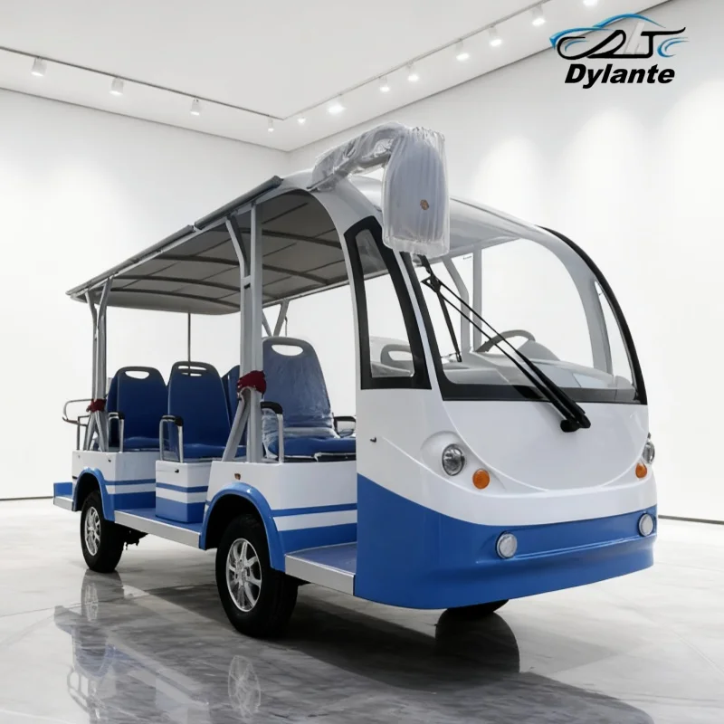

China Supplier 11 Seater Mini Electric Sightseeing Bus Tour Shuttle Bus With Sunshine Curtain Scenic Sightseeing Car For Sale