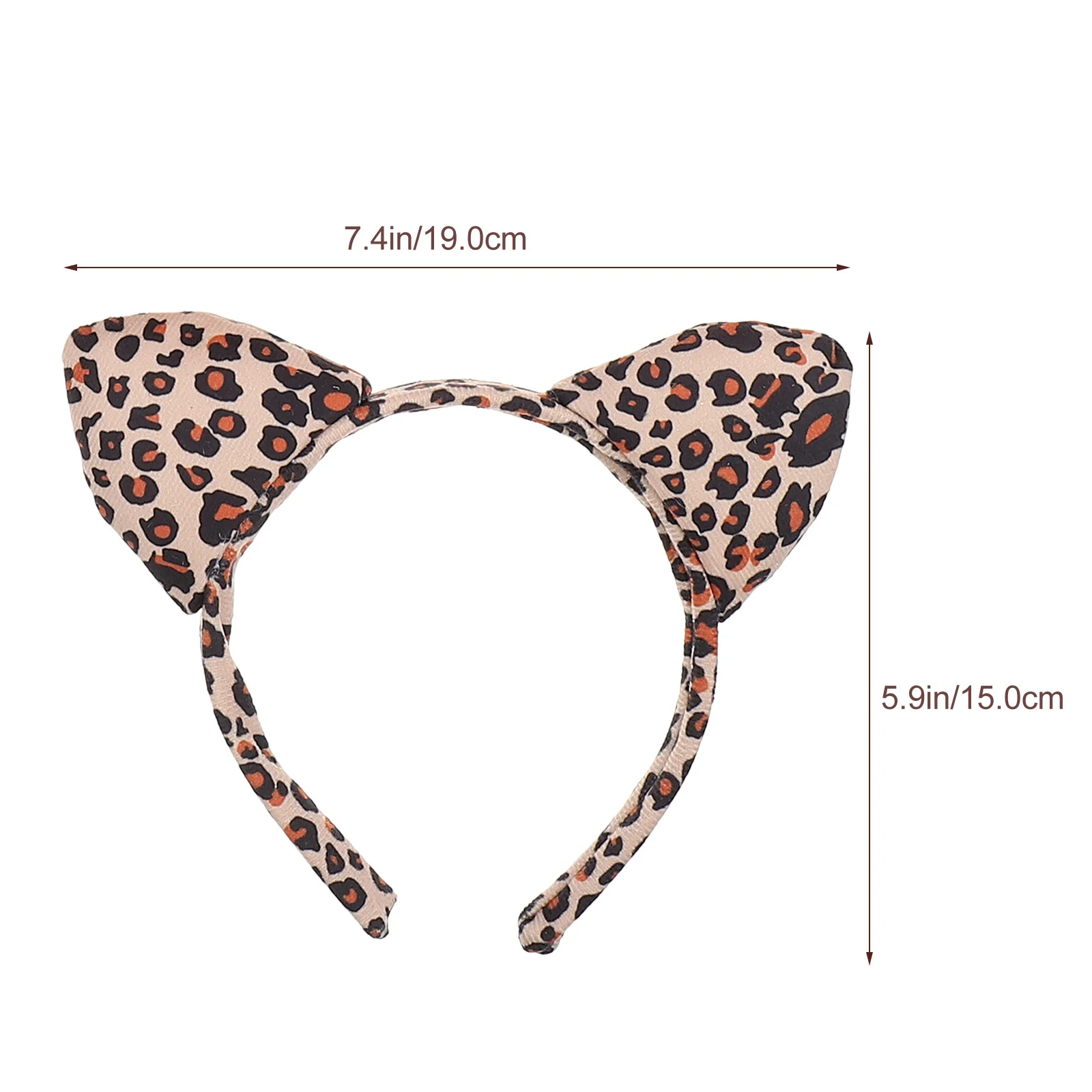 1Set Leopard Costume Headwear Decor Tie Hairband Tail Skirt Kit for Festival Party Cosplay Kids Costume Accessory