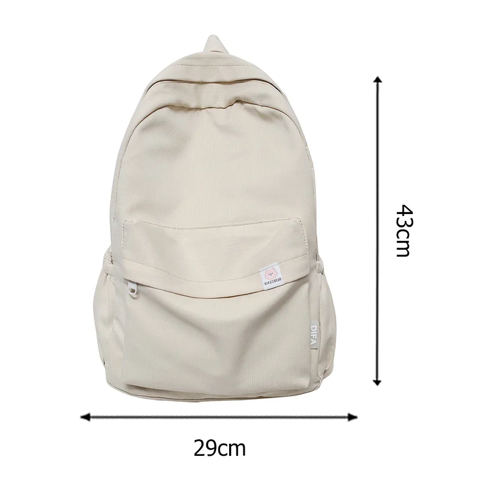 New Cotton Cloth Women Backpack Female Travel Rucksack Schoolbag for Teenage Girls Solid Color College Students Bookbag Mochilas