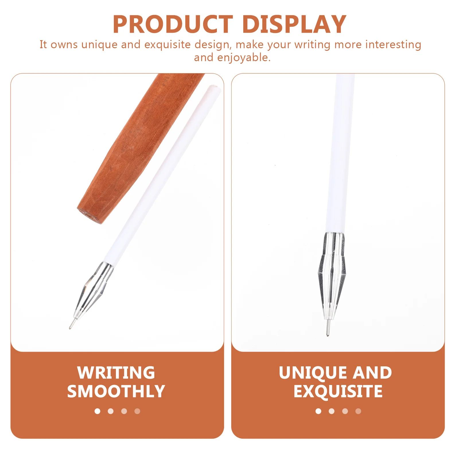 

Black Bear Wooden Ballpoint Pen Cartoon Climbing Bear Design Smooth Writing for Students Office School Stationery