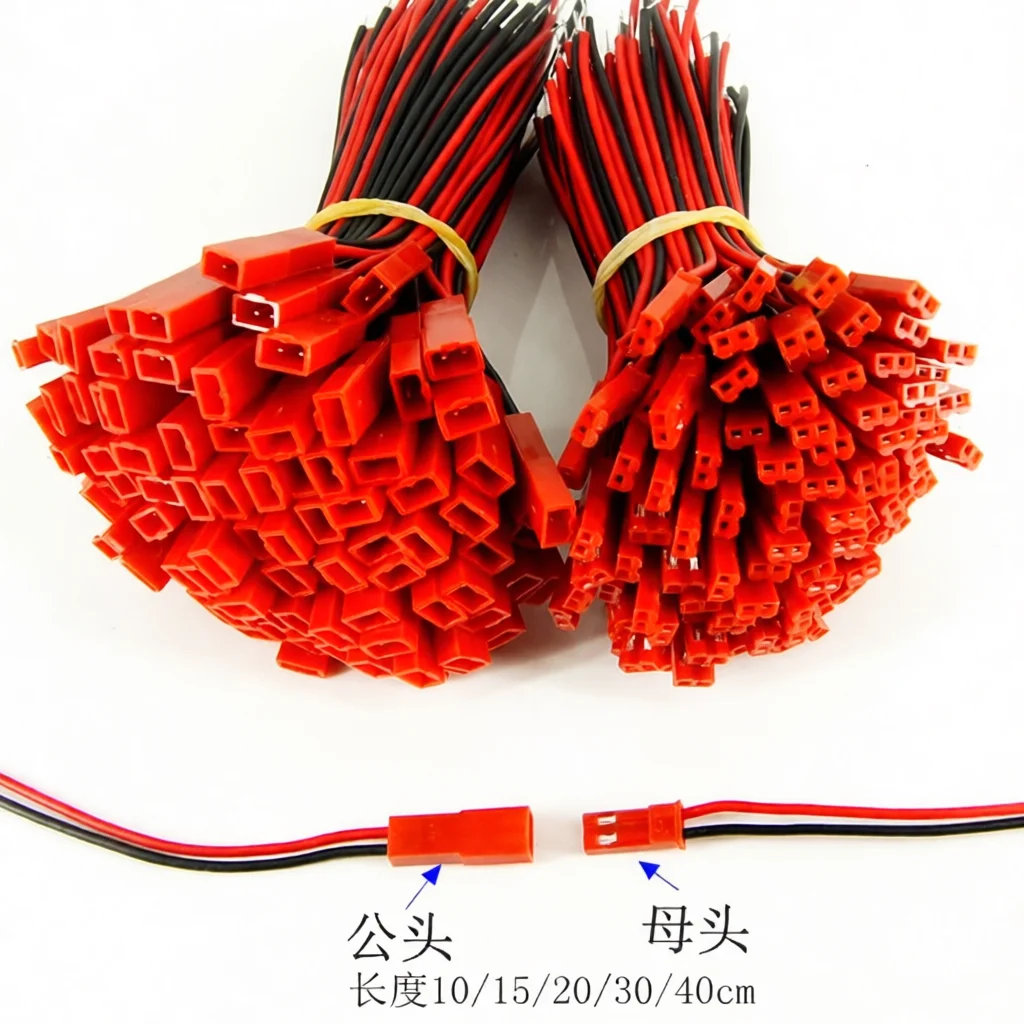 LED Connector Wire JST SYP 2P Plug Terminal Cable Male Female Pair Electrical Industrial Connection Cord Power Interface