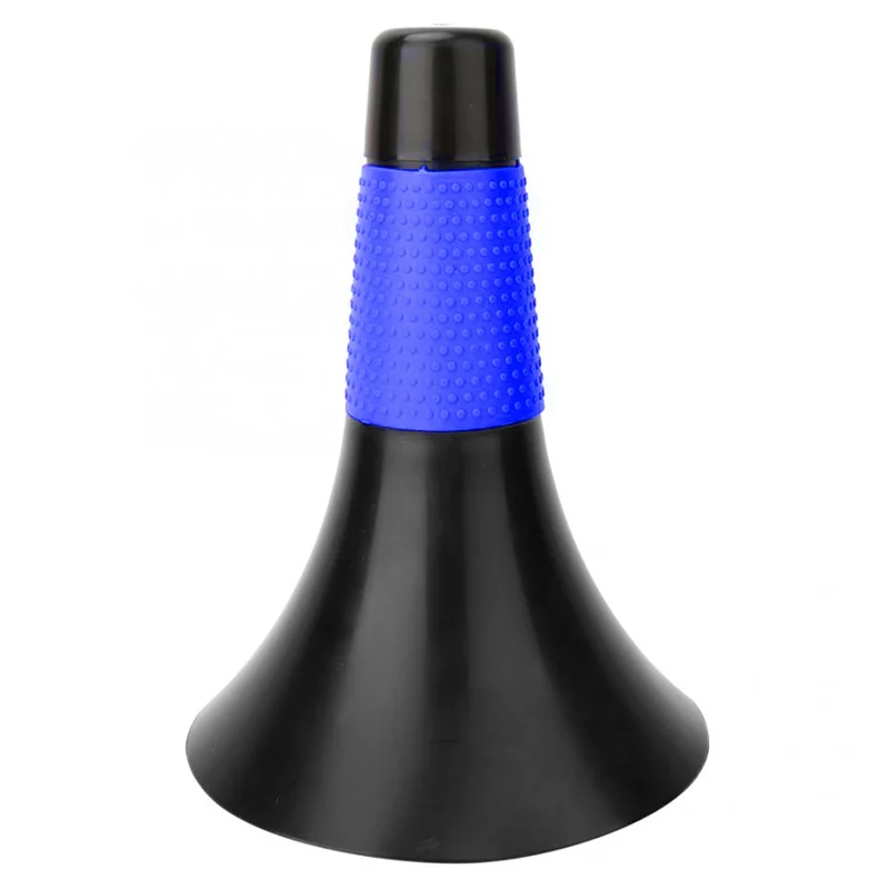 B93B-4X Football Training Cone Soccer Barrier Basketball Training Logo Barrel Outdoor Football Cones Black And Blue