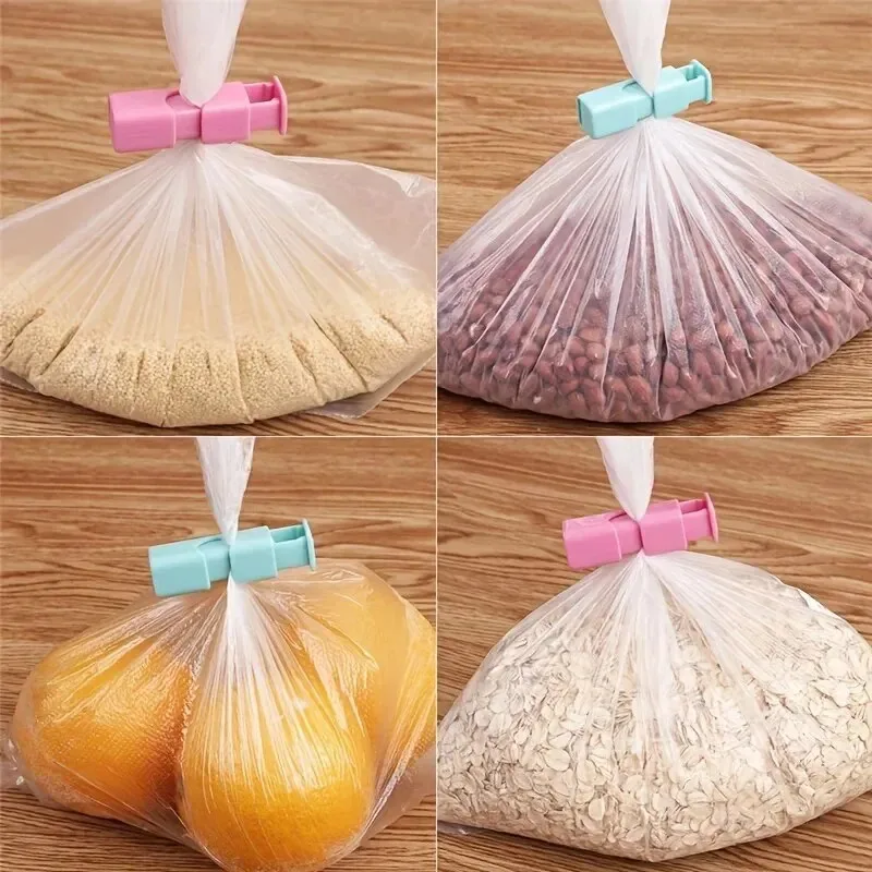Reusable Food Bag Sealing Clips 1Pc Plastic Moisture Proof Fresh Keeper Seal Clamps Portable Outdoor Kitchen Storage Tools