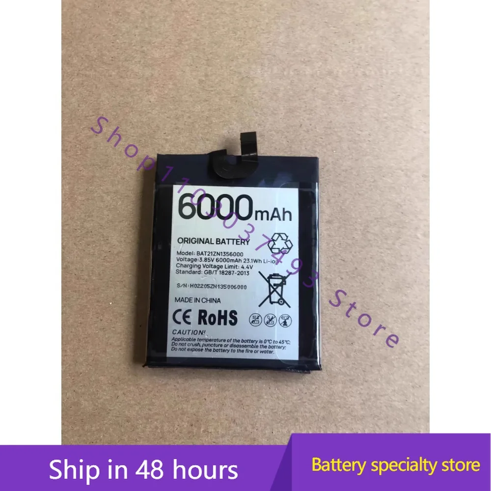 

Совершенно новый высококачественный совместимый аккумулятор для DOOGEE S99 BAT21ZN1356000 6000 мАч аккумулятор мобильного телефона