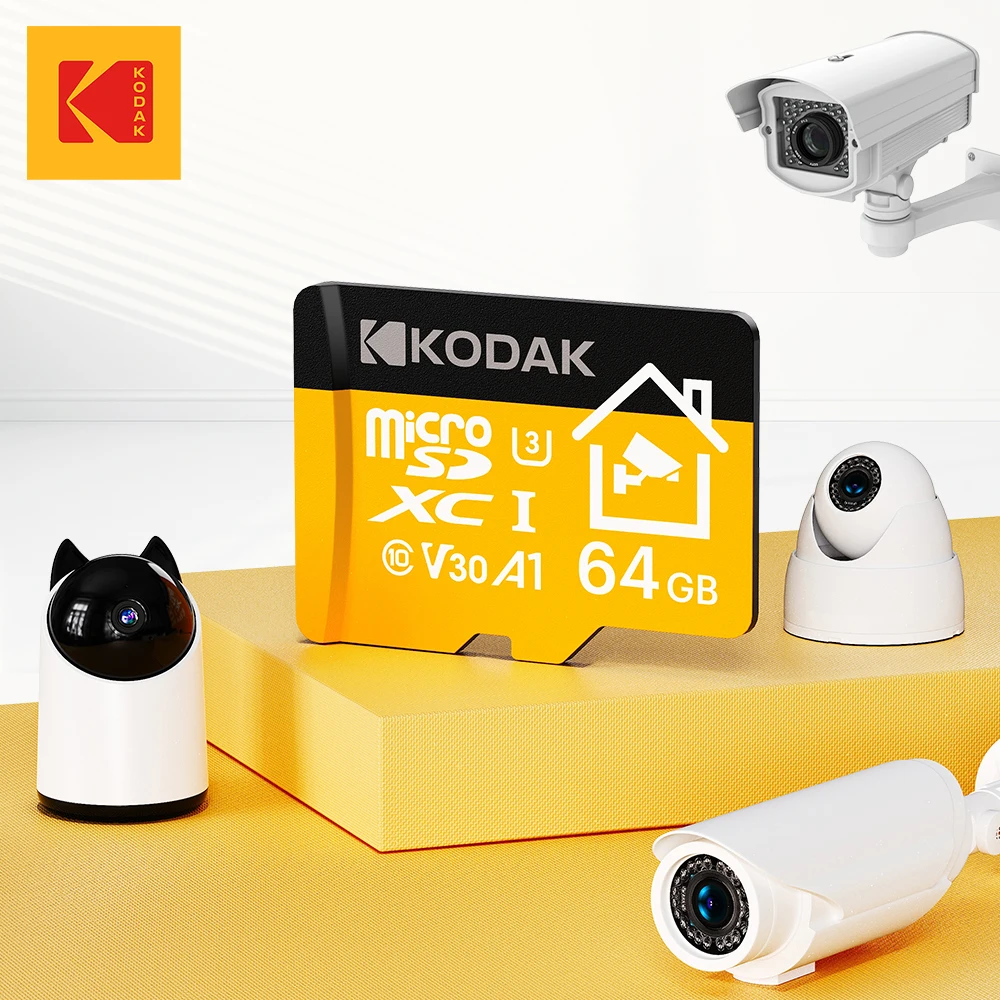 New Kodak Micro sd card 32GB 64GB 128GB 256GB Memery Card for Security Camera ,Dash cam ,smartphones TF card Microsd card