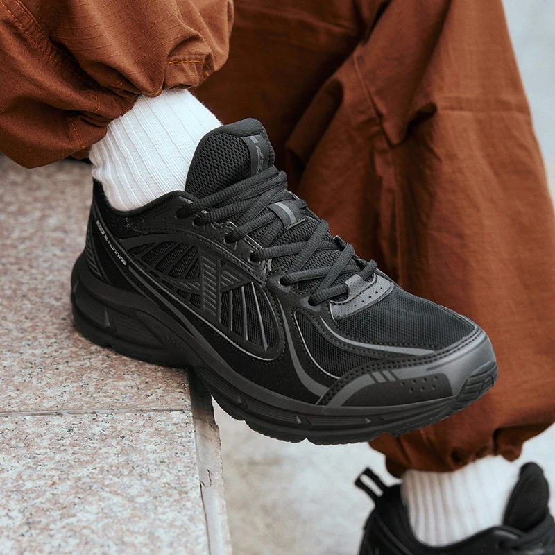 Xtep juechen 6.0-男性用のビンテージスタイルのランニングシューズ,衝撃吸収スニーカー,レジャースニーカー,毎日,春,875119110027, 2025