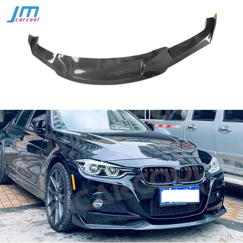 For BMW 3 Series F30 F35 M Sport 2012-2018 MAD Style Front Bumper Lip Spoiler Carbon Fiber Head Shovel Foglamp Eyelids Aprons