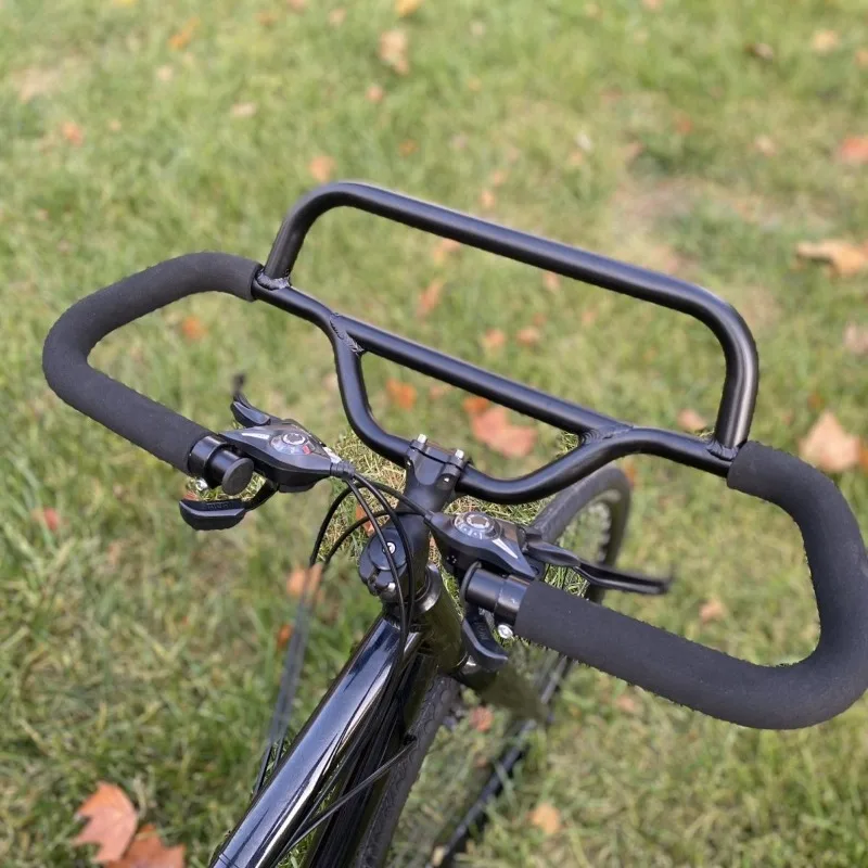 700c Road Bike Handlebar Aluminum Alloy Lightweight Durable Sturdy Cycling Bike Handlebar Mobile Phone Stand Bicycle Parts