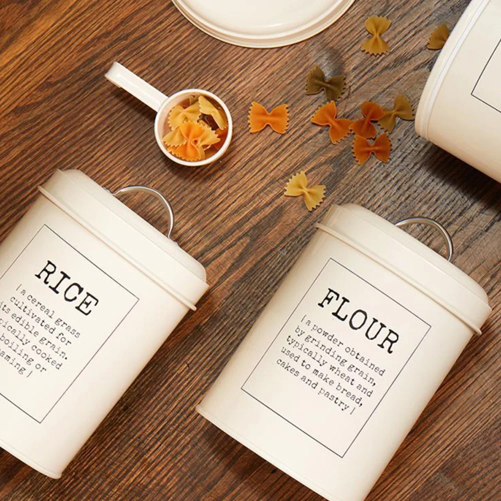 

Large Capacity Rice Storage Bucket Airtight Kitchen Grain Container Food Storage Bin with Wide Mouth Lid and Scoop for Home