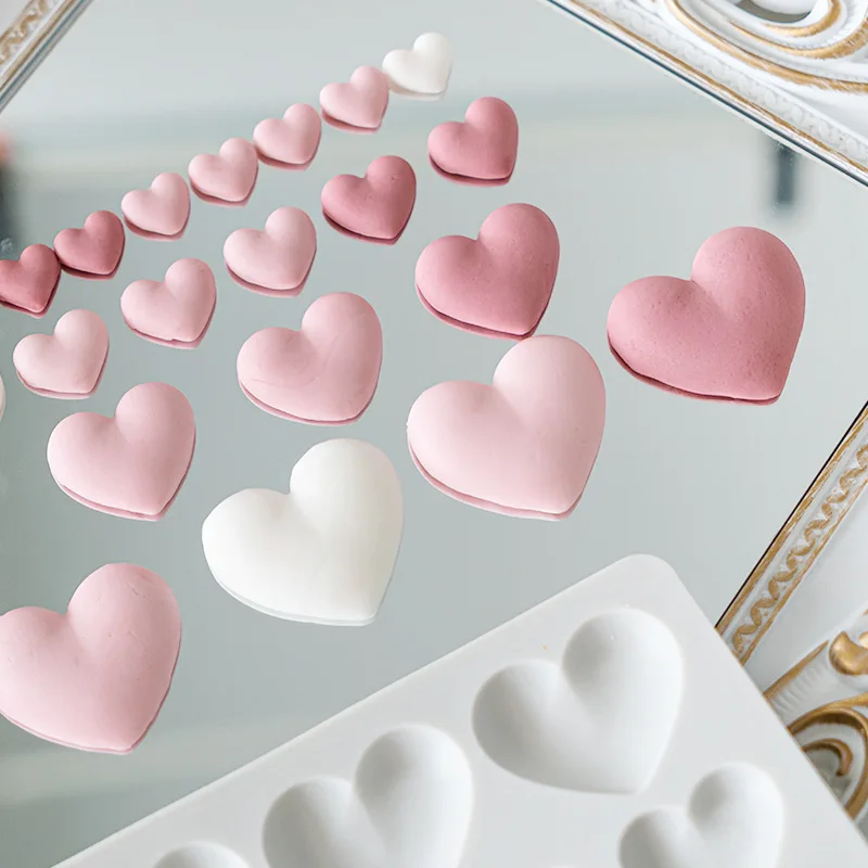 25 Cavity Love Silicone Molds DIY Heart Shaped Cake Mold Pastry Fondant Chocolate Cake Decor Tools Baking Supplies Resin Mould