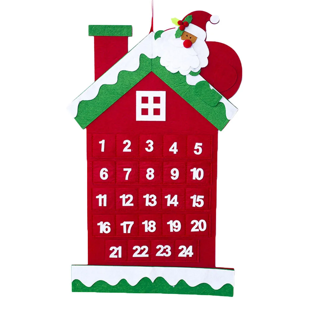 

Countdown Calendar Card Advent Calendars to Fill Christmas Decoration Interior for Xmas Hanging