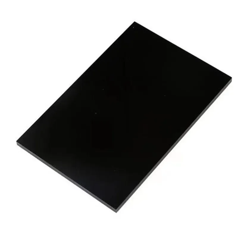 Acrylic Board Glossy Pure Black Plexiglass Plastic Sheet Organic Glass Polymethyl Methacrylate 1mm 3mm 8mm Thickness 200*200mm