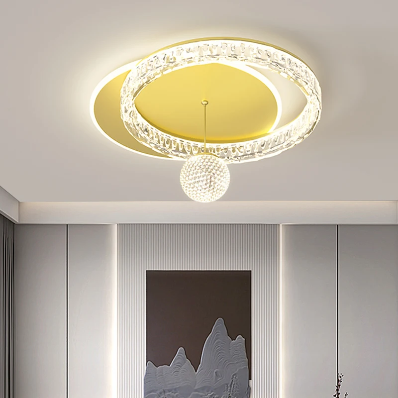 Living Room Light Italian Style Minimalist Creative Ice Crack Ceiling Light Nordic Style Bedroom Living Room LED Ceiling Lamp