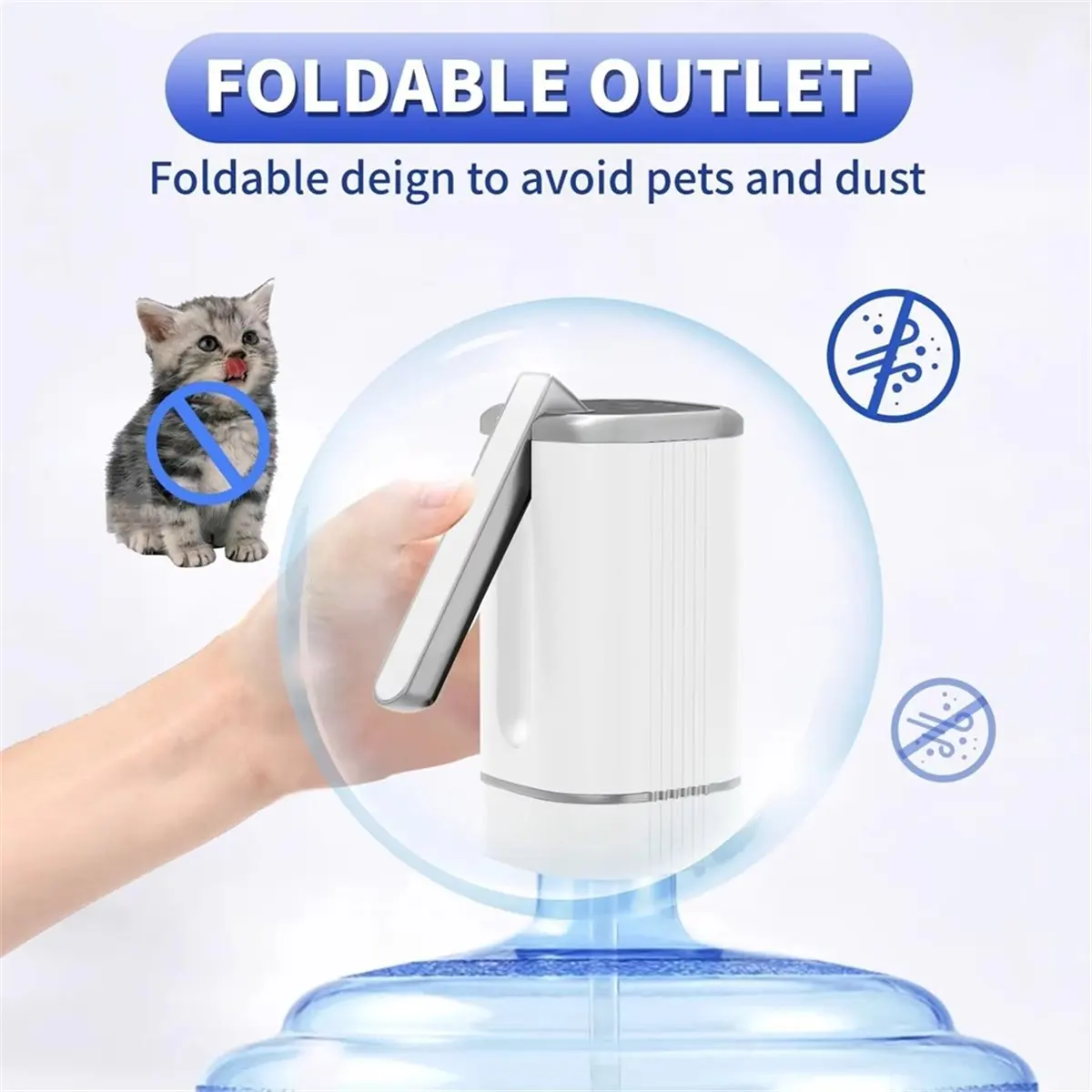 *AA60I Water Bottle Pump for 8 Water Bottle Dispenser Pump Automatic Drinking Water Pump Portable Electric Water Dispenser