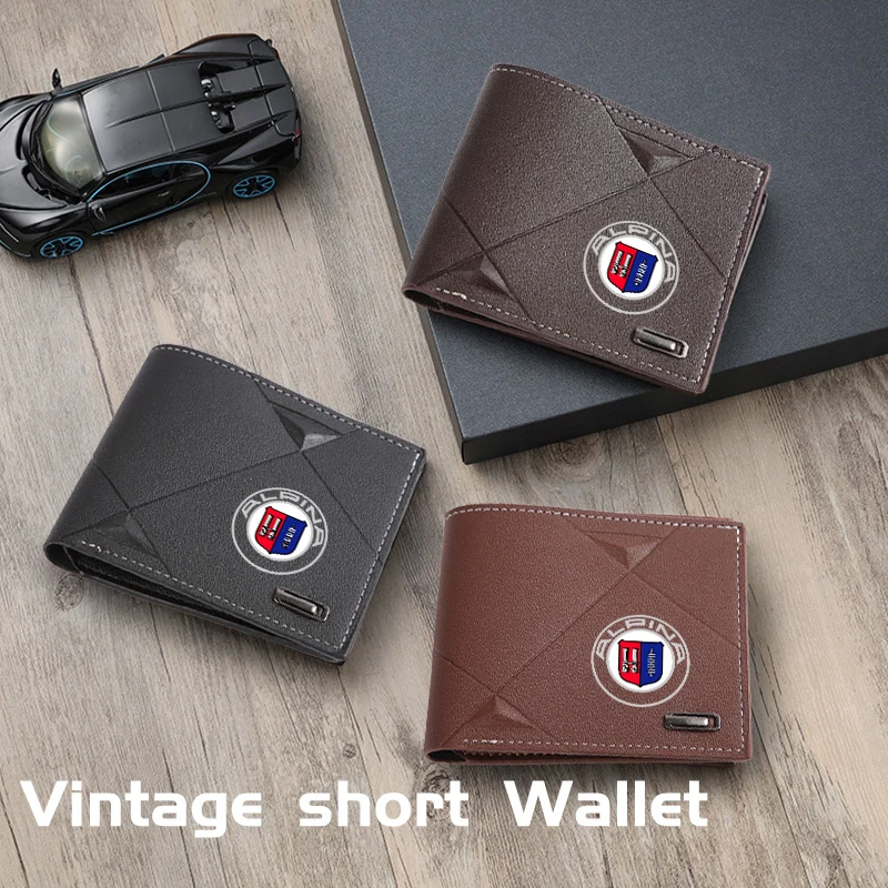Car Logo Coin Purse Wallet Personalised ID Card Holder For Alpina XD3 XD4 XB7 B12 B3 B4 B5 D3 D4 D5 B7 B8 BMW X1 X2 F16 F30 - view 5