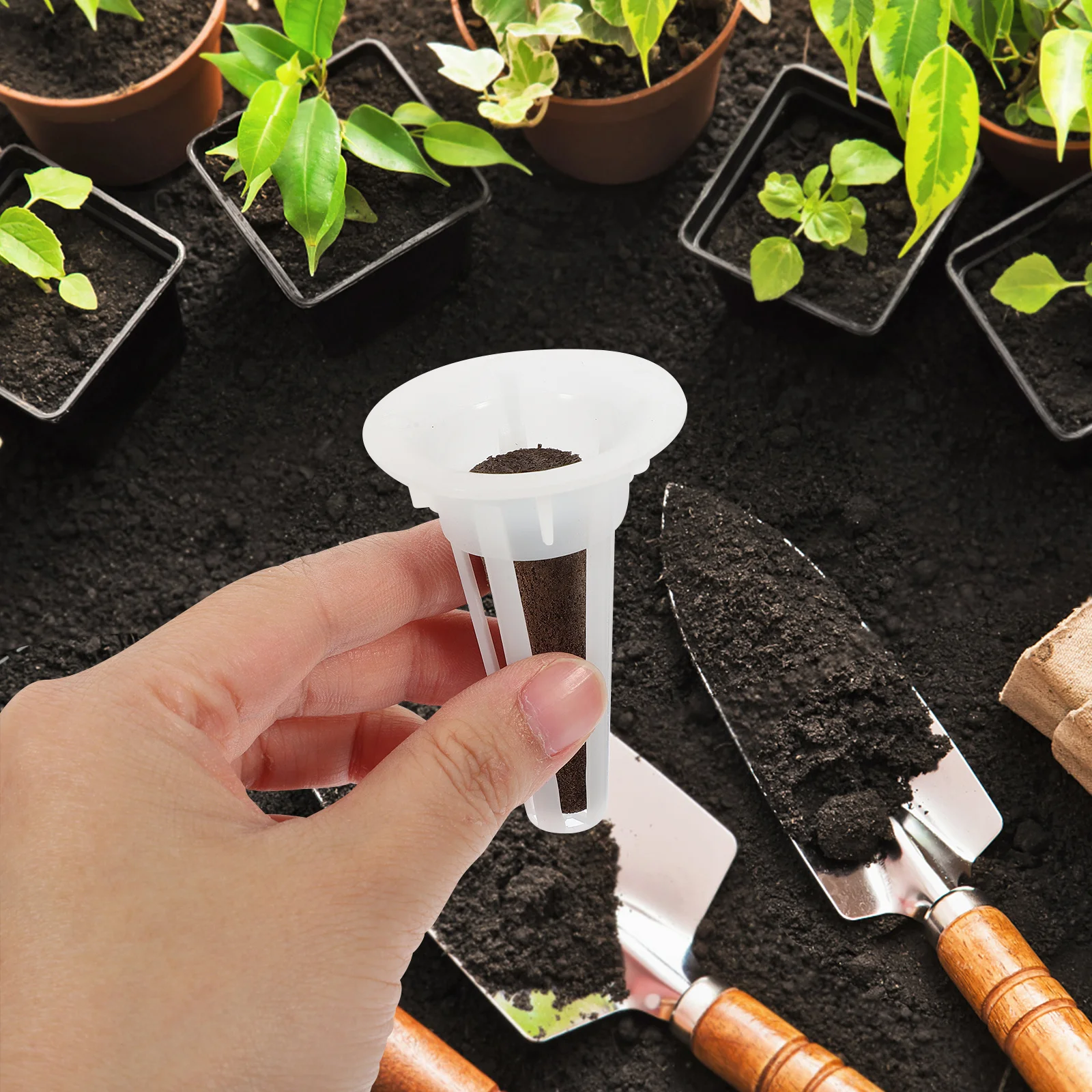 

Hydroponic Planter Growing Basket Flower Pots Cups Lids Garden Accessories 24 Piece Set