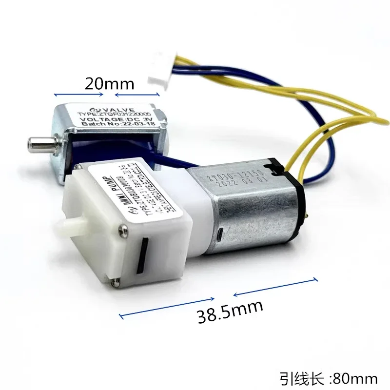 Elettrovalvola DC 3V 3.7V Mini 030 Motor Air Pump Micro Oxygen Pump Normally Open Solenoid Valve DIY Blood Pressure Monitor Sphygmomanometer Gas e carburante — dettaglio 4