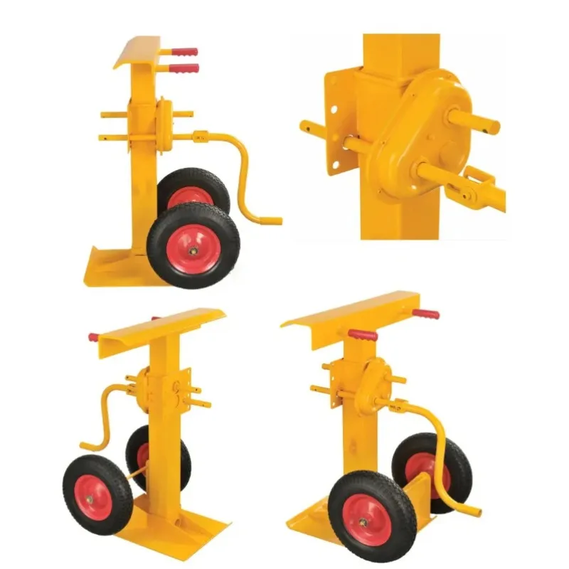 TJ80 Manual Trailer Truck Lifting Jack and Support Stand Hand Crank Lift System