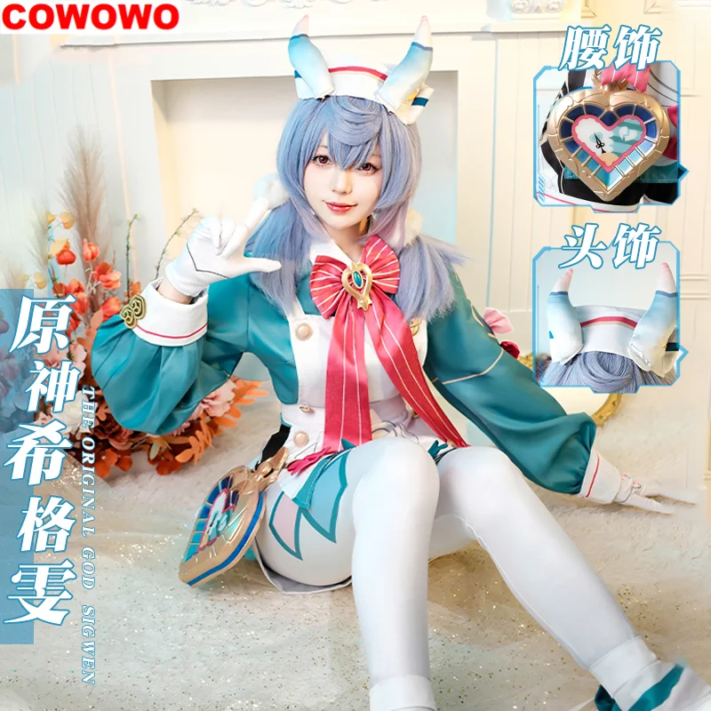 

COWOWO Genshin Impact Sigewinne Women Cosplay Costume Cos Game Anime Party Uniform Hallowen Play Role Clothes New Full