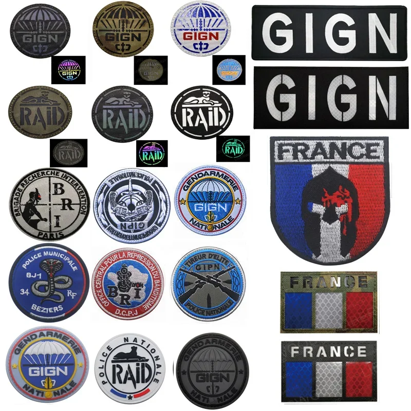 IR/PVC/embroidery Tactics Package France Military Chapter Identification Badge Patches DIY Patch Golden Knights Embroidery Patch