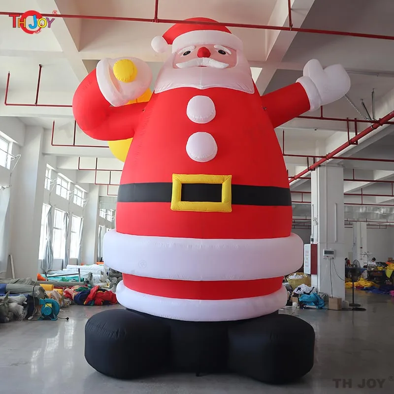 Giant Inflatable Fat Santa Claus 6m High Blow Up Father Christmas For Outdoor Xmas Decoration