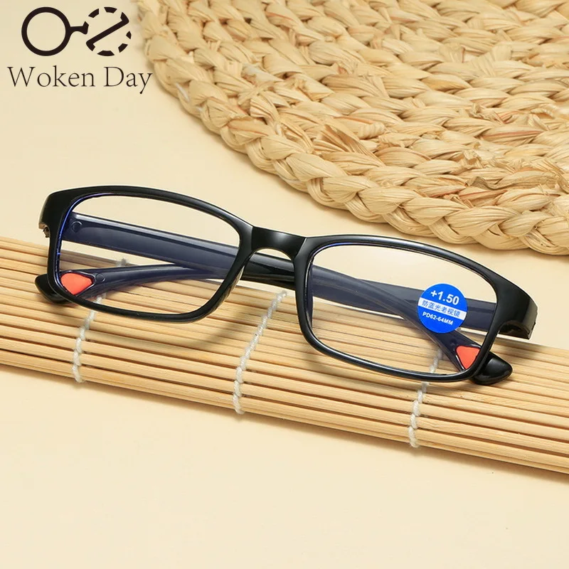 Blue Light Resistant Presbyopia Glasses for Men and Women, Elegant and Comfortable for The Elderly, Full Frame Farsightedness