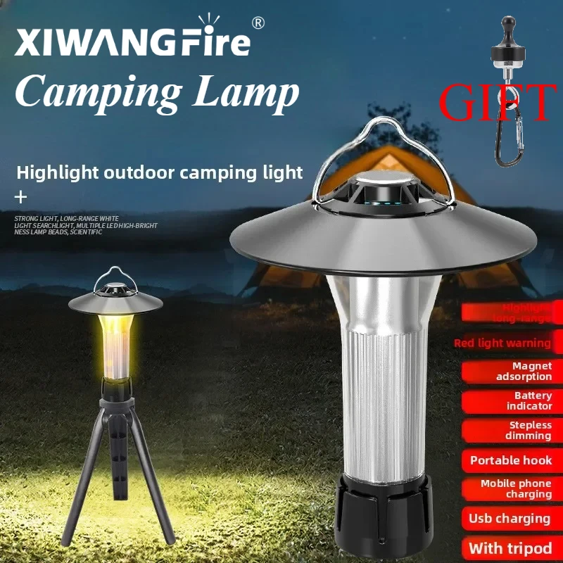 

Светодиодные фонари для палаток для кемпинга, магнитное аварийное освещение, зарядный фонарь типа c, подвесные светильники с регулируемой яркостью для путешествий на открытом воздухе