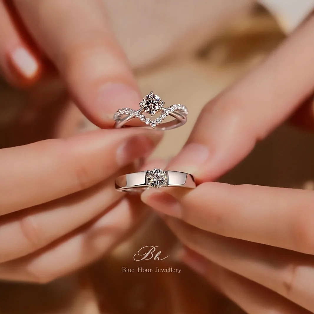 Crown of Love Ring 1ct Moissanite Women's PT950 Platinum - Premium platinum build, stunning stone for proposal moments